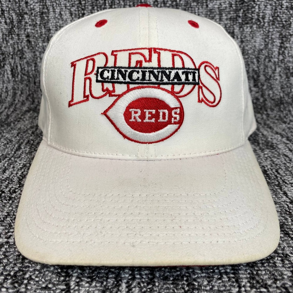 Vintage Cincinnati Reds‎ Hat OC Outdoor Cap Snapback White MLB Genuine Red Logo